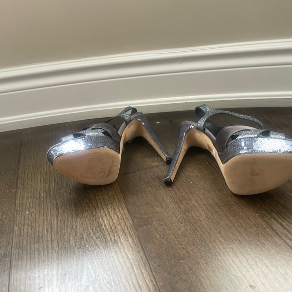 Silver Dior Platform Sandals - Picture 3 of 4